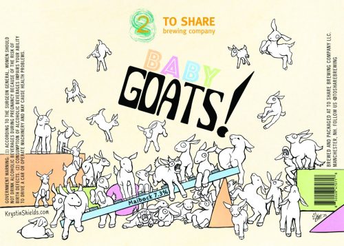Baby Goats Label - To Share Brewing, Manchester NH