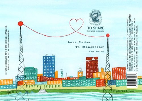 Love Letter Label - To Share Brewing, Manchester NH
