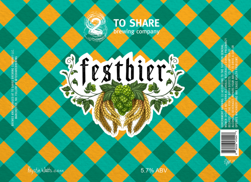 Festbier Label - To Share Brewing, Manchester NH