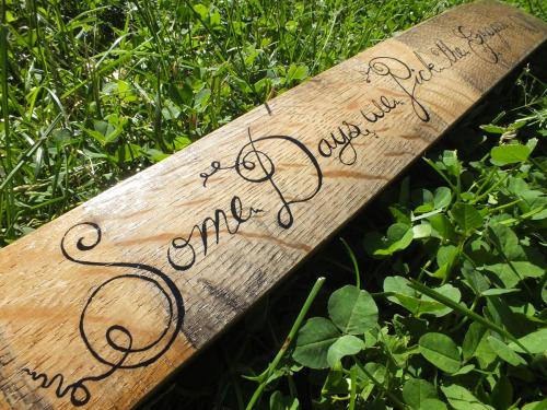 Wine Stave Lettering - LaBelle Winery, Amherst NH